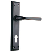 Menton 85mm Euro Lever Set, Antique Copper