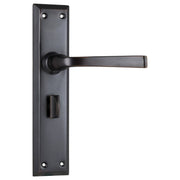 Menton Privacy Lever Set, Antique Copper