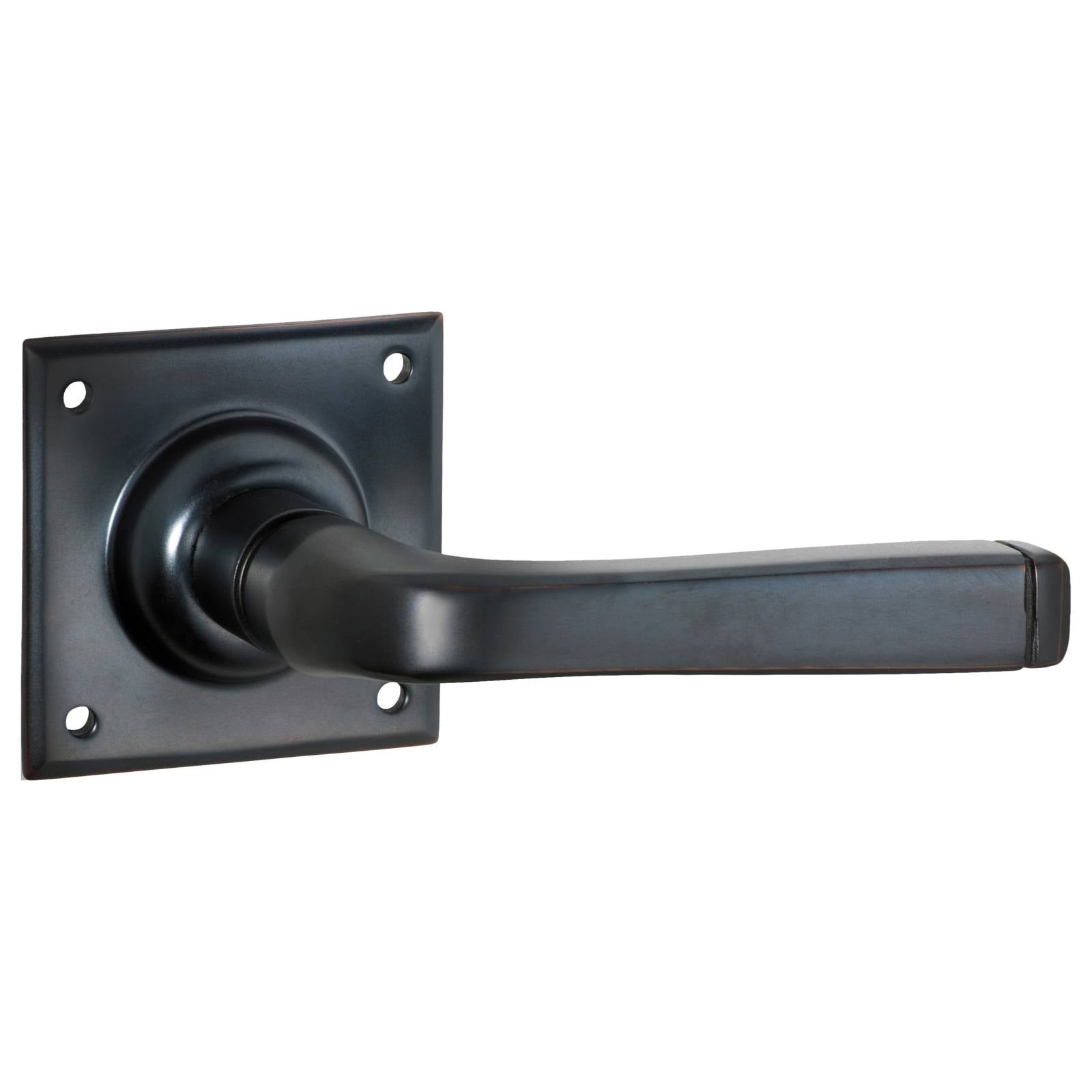 Small Menton Lever on Rose, Antique Copper