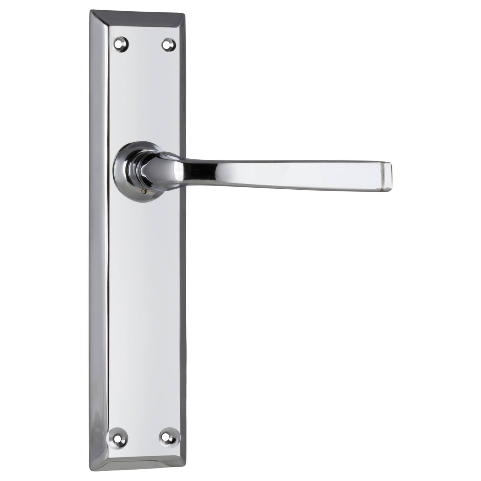 Menton Lever Latch Set, Chrome