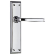 Menton Lever Latch Set, Chrome
