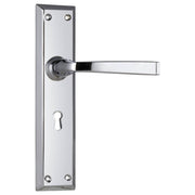 Menton Lever Lock Set, Chrome