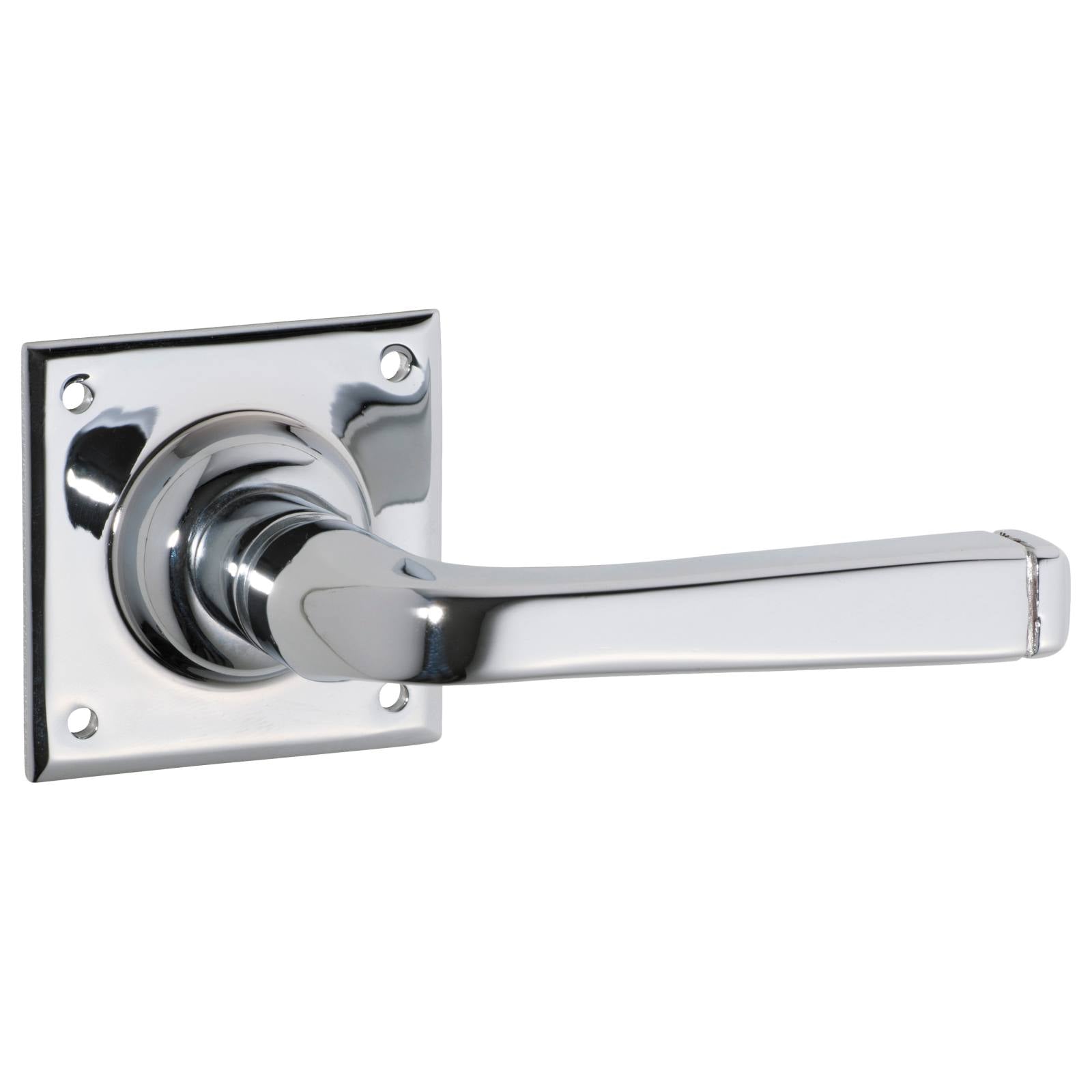 Small Menton Lever on Rose, Chrome