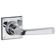 Small Menton Lever on Rose, Chrome