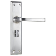 Menton Privacy Lever Set, Satin Chrome