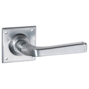 Small Menton Lever on Rose, Satin Chrome