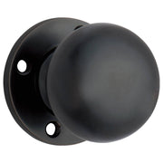 54mm Round Rose Pre-drilled Mortice Knob, Antique Copper