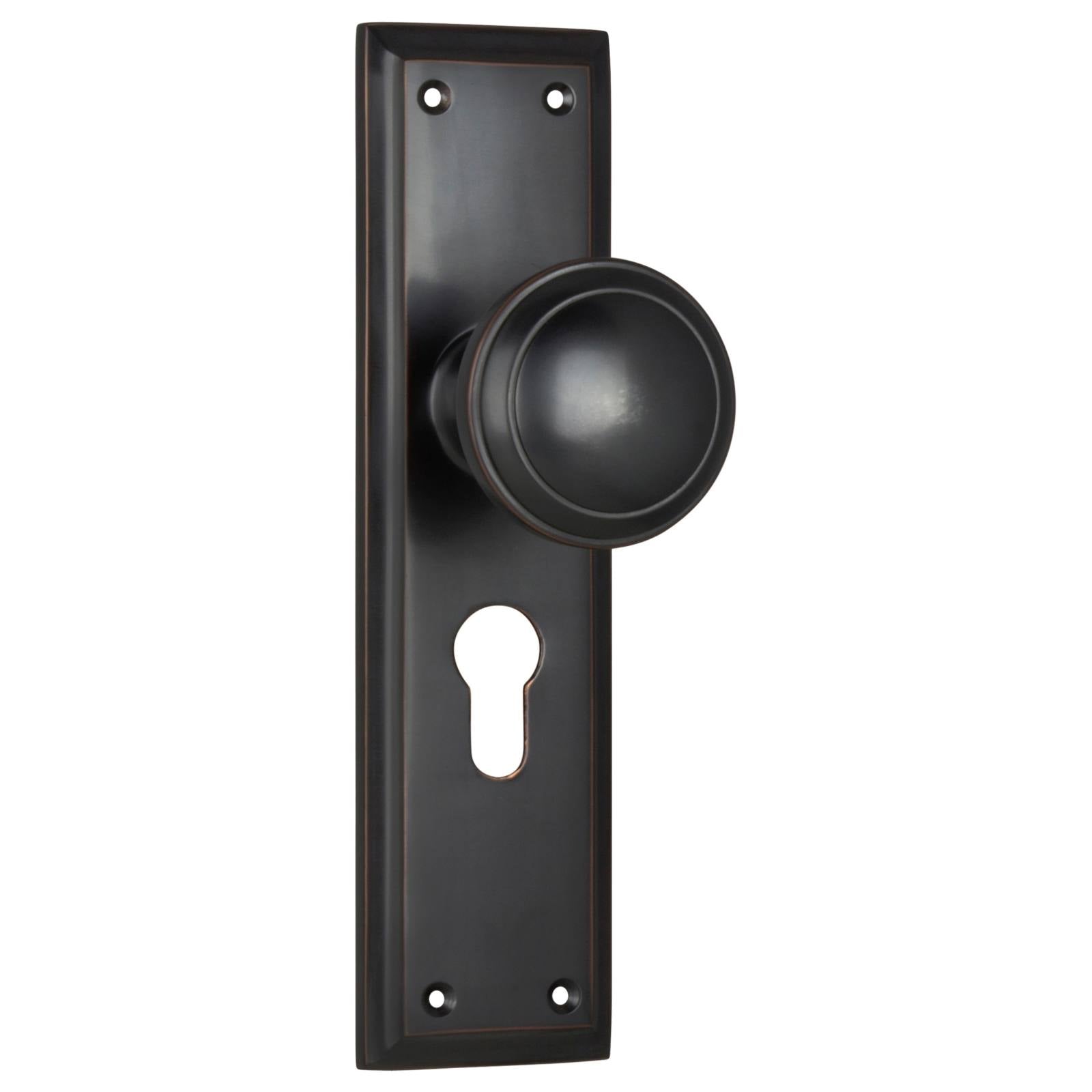 Milton Euro Knob Set, Antique Copper