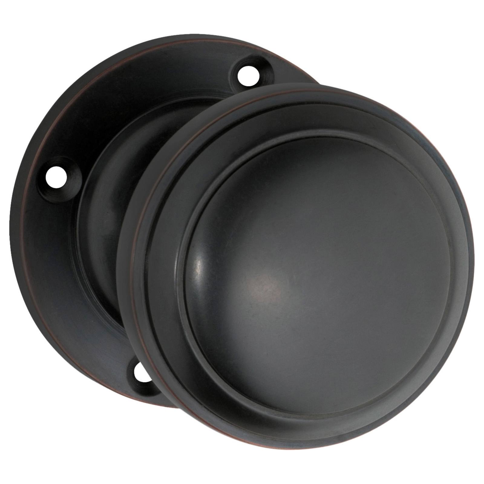 Milton Knob on Rose Set, Antique Copper