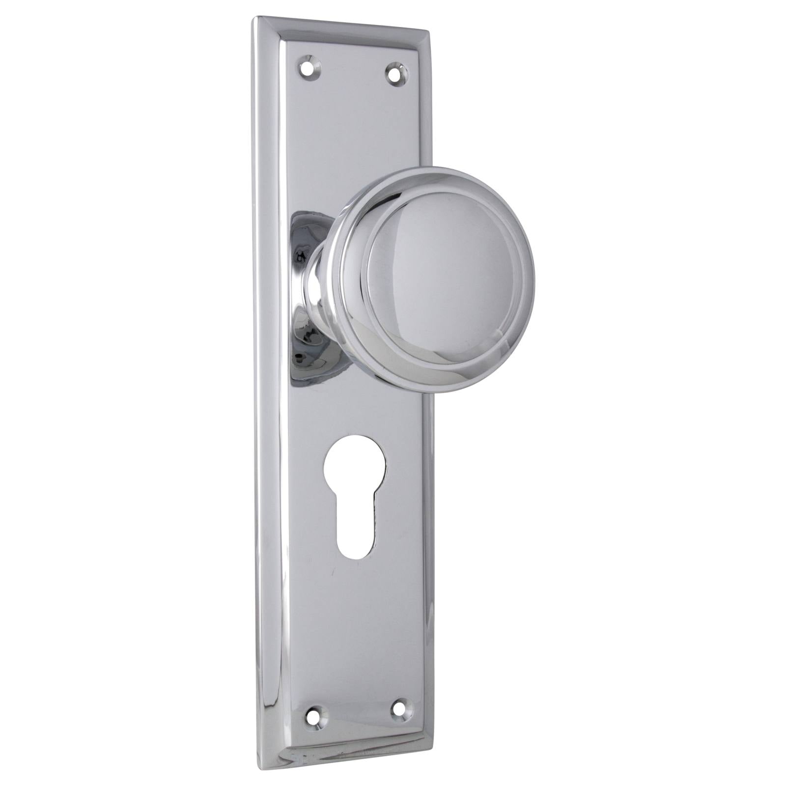 Milton Euro Knob Set, Chrome