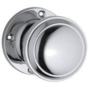Milton Knob on Rose Set, Chrome