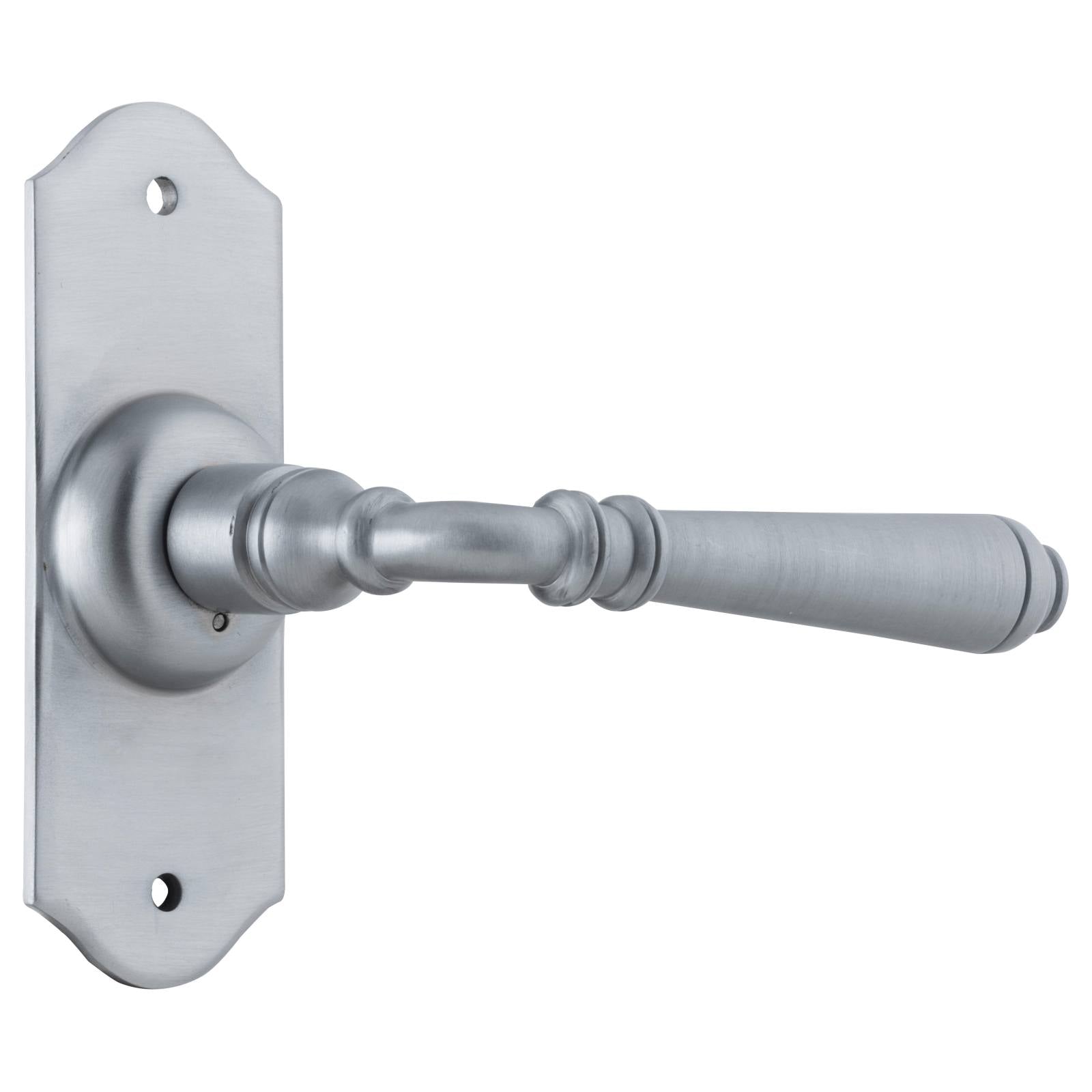 Small Reims Lever Latch Set, Satin Chrome
