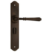 Reims Privacy Lever Set, Antique Brass