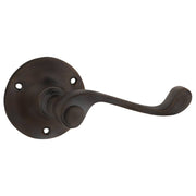 Milton Lever on Rose Set, Antique Brass