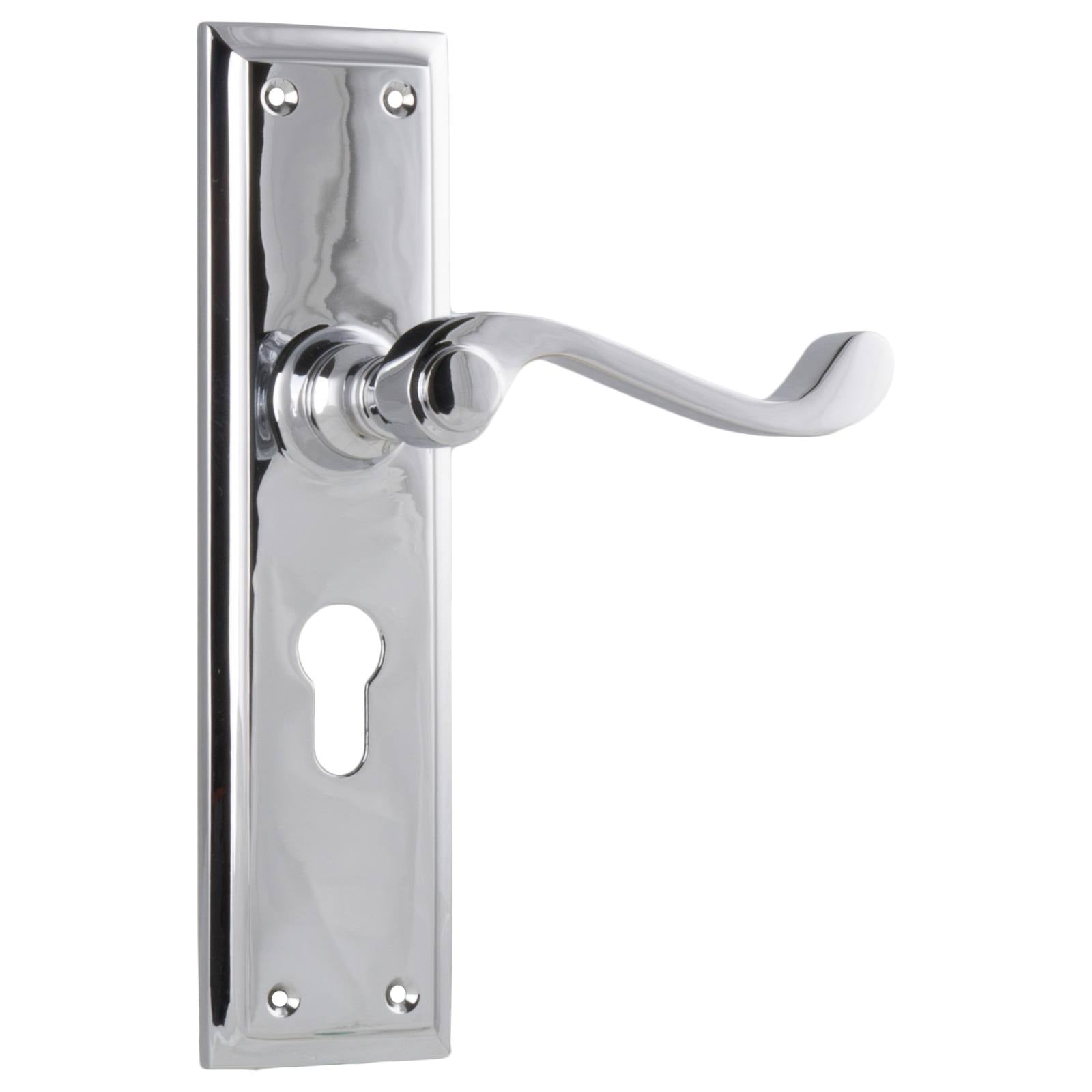 Milton Euro Lever Set, Chrome