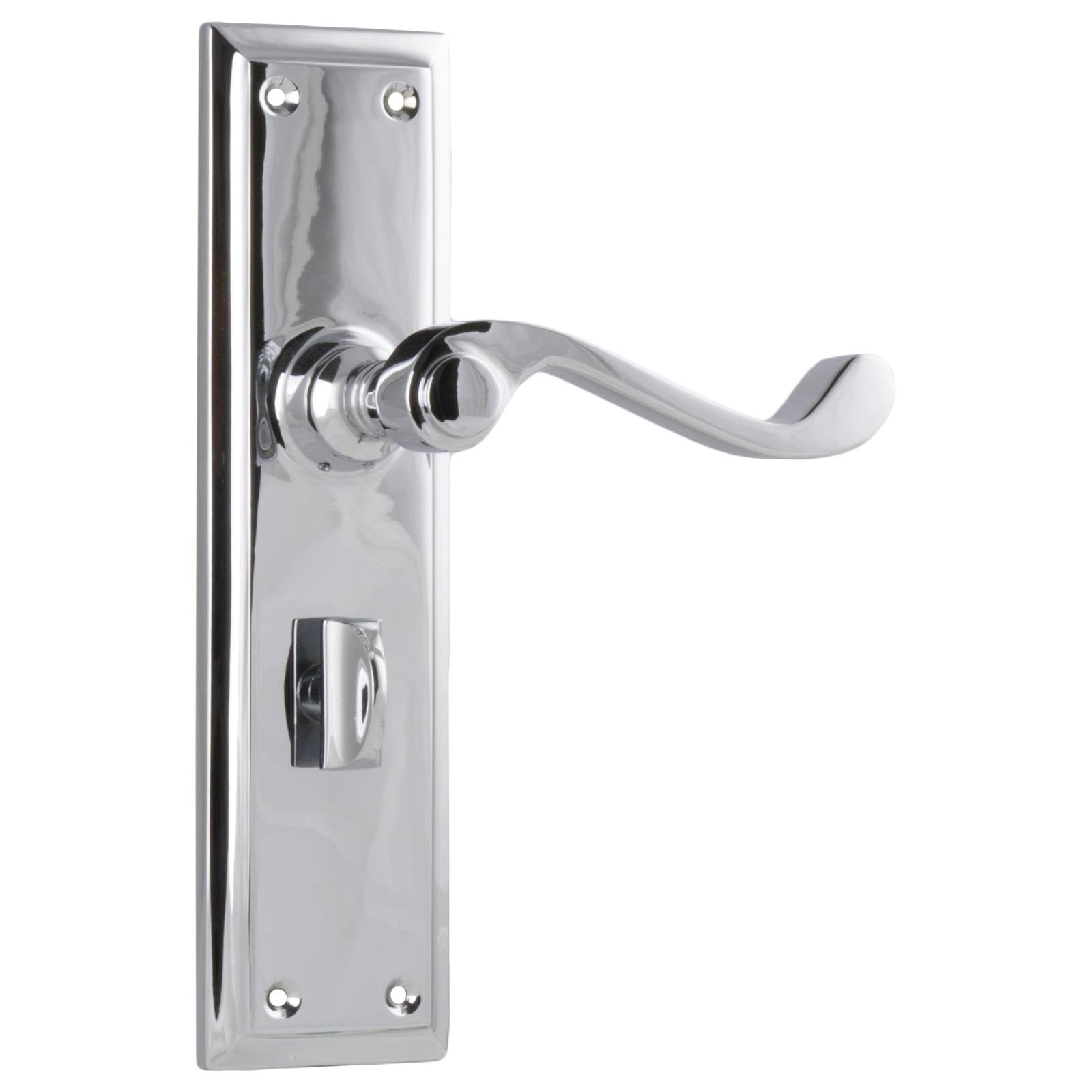 Milton Privacy Lever Set, Chrome