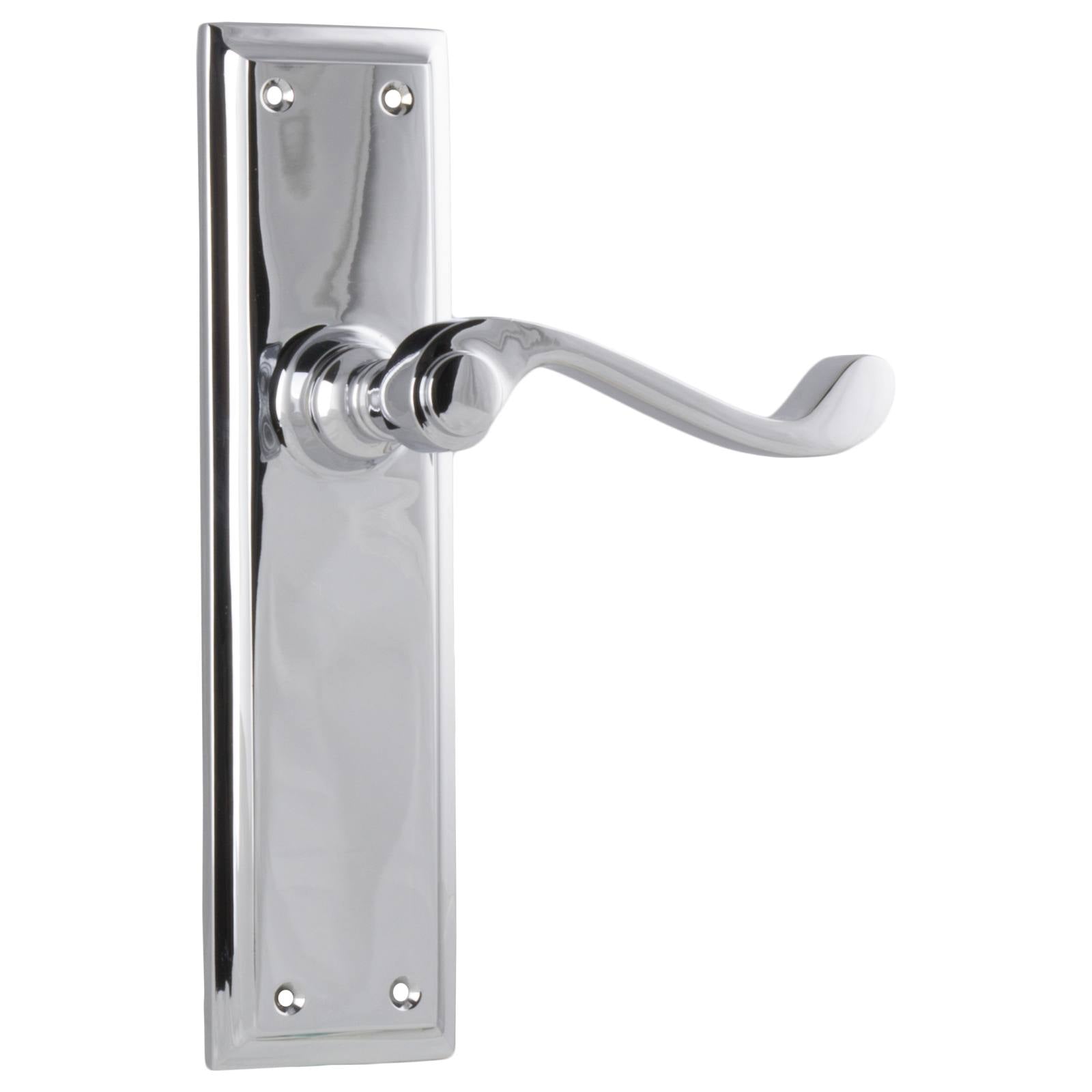 Milton Lever Latch Set, Chrome