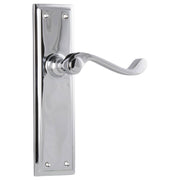 Milton Lever Latch Set, Chrome