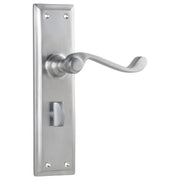 Milton Privacy Lever Set, Satin Chrome