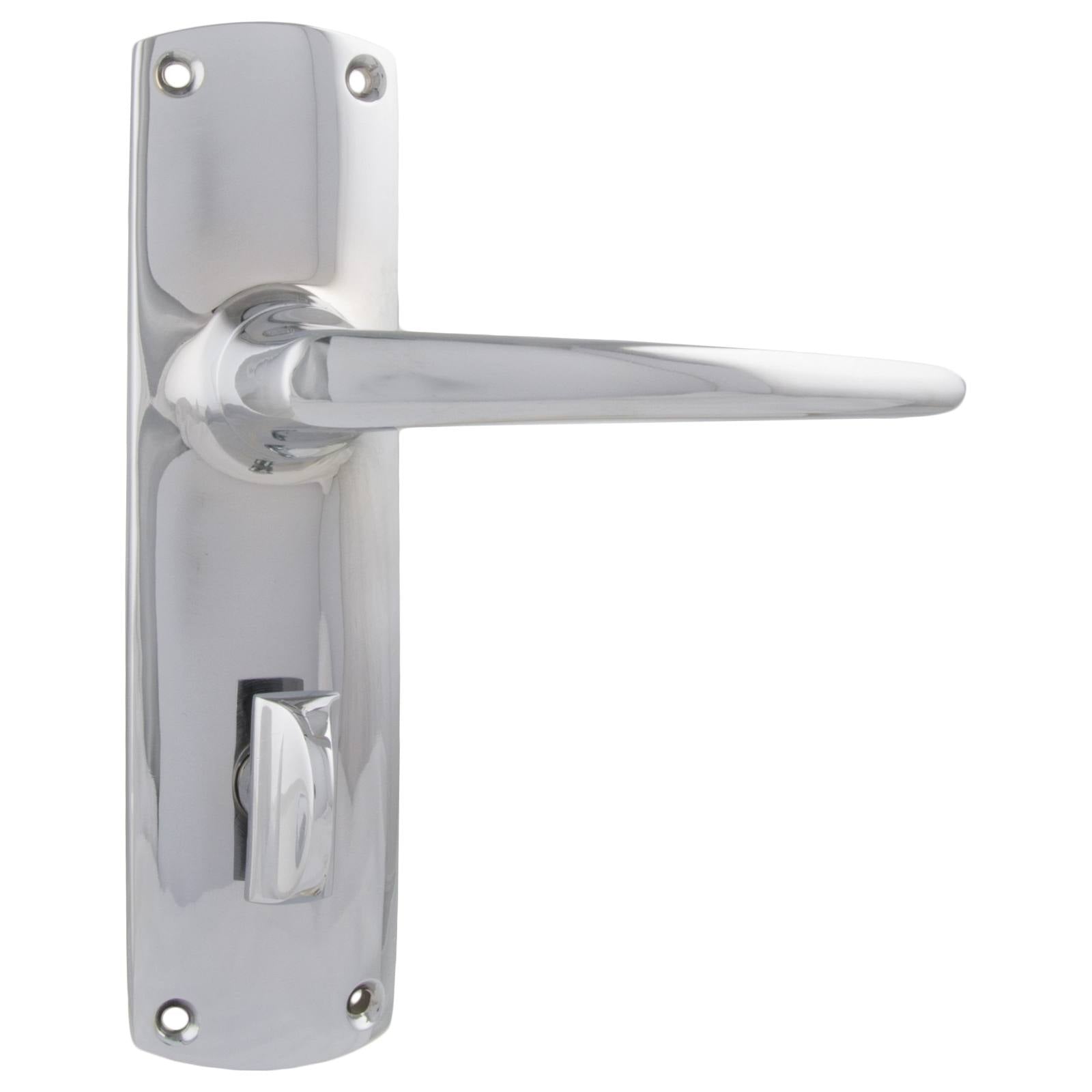 Retro Privacy Lever Set, Chrome