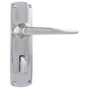 Retro Privacy Lever Set, Chrome