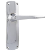 Retro Lever Latch Set, Chrome