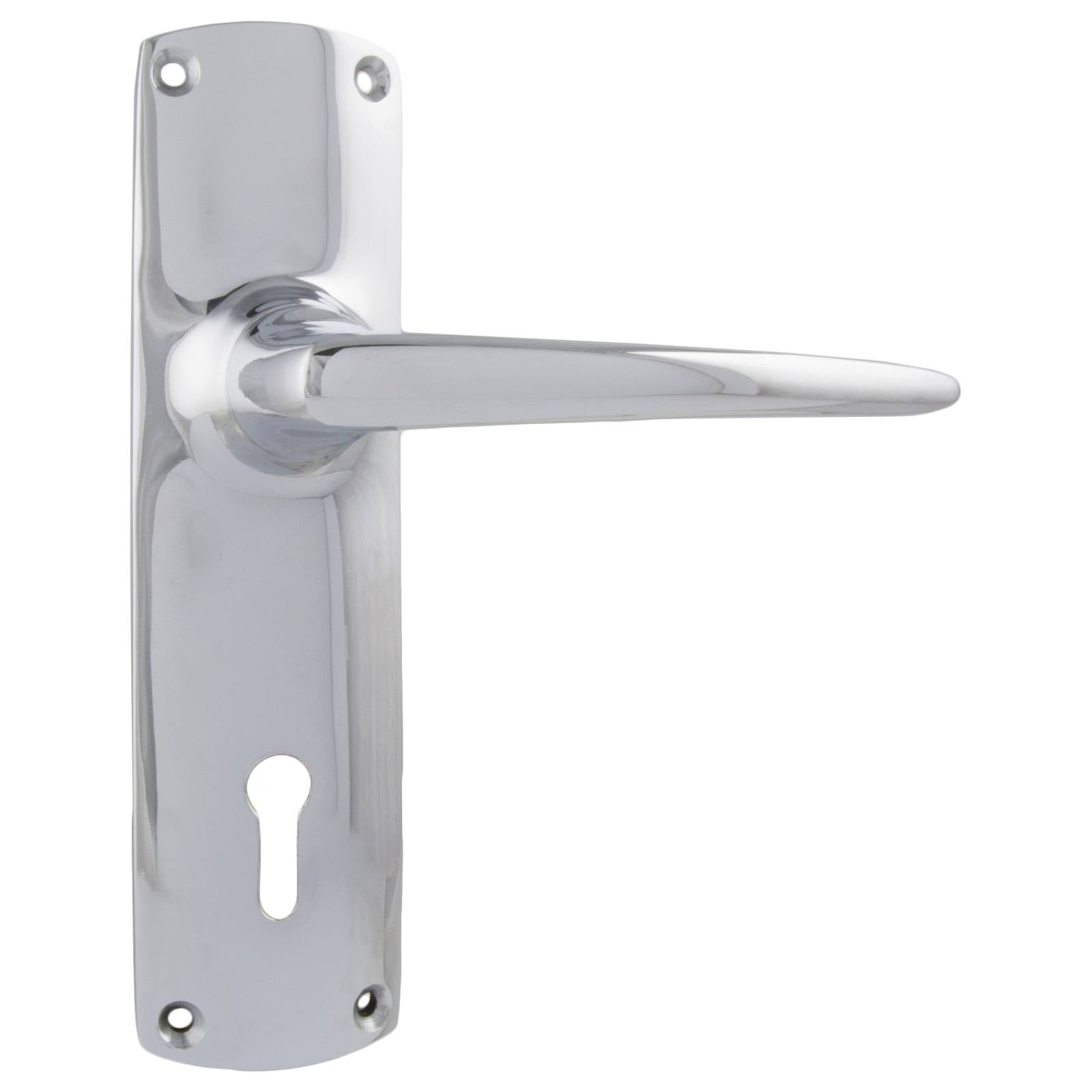 Retro Lever Lock Set, Chrome