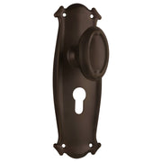 Bungalow Euro Knob Set, Antique Brass