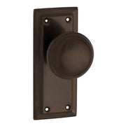 Small Richmond Knob Latch Set, Antique Brass