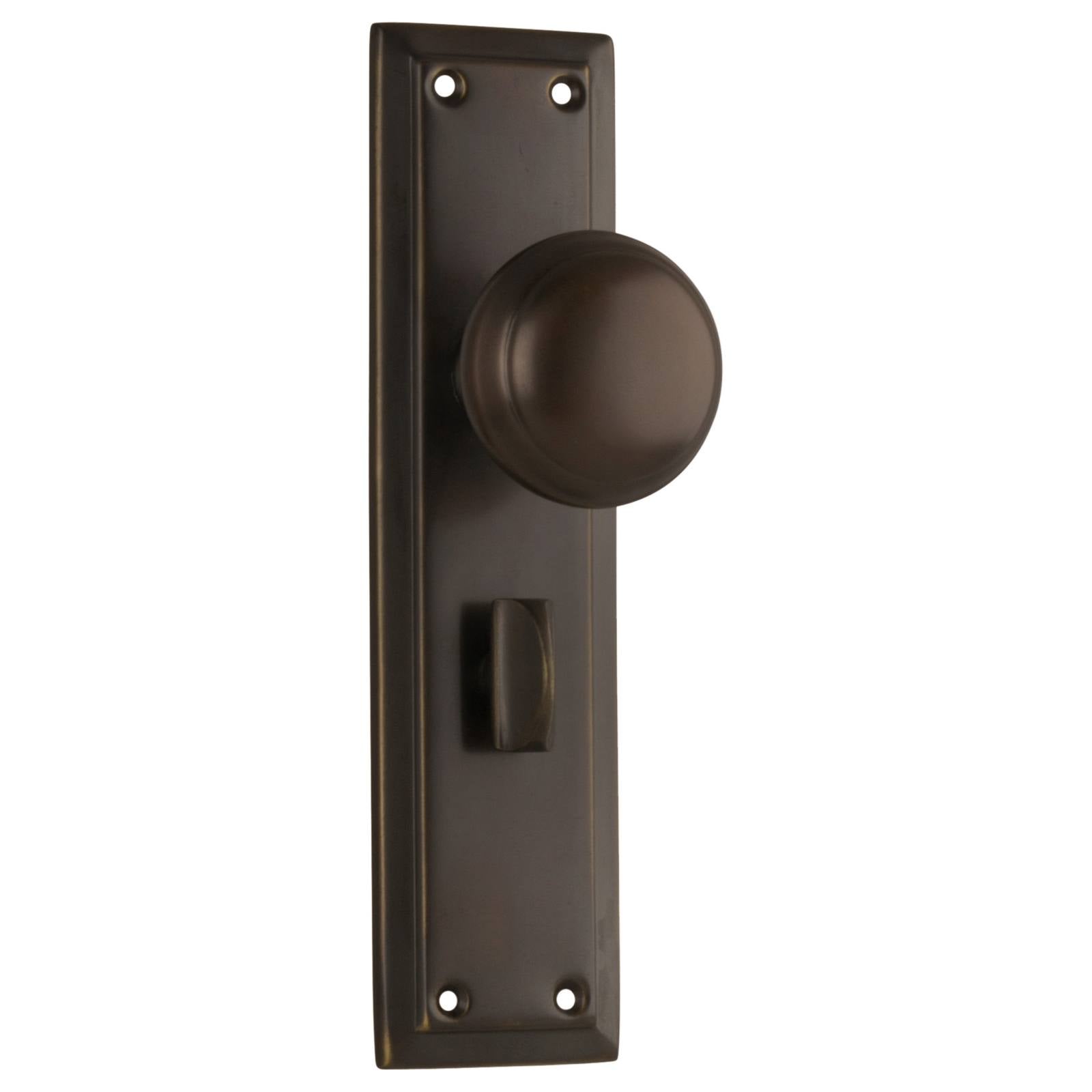 Richmond Privacy Knob Set, Antique Brass