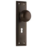 Richmond Knob Lock Set, Antique Brass