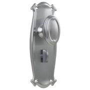 Bungalow Privacy Knob Set, Satin Chrome