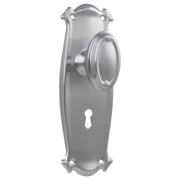 Bungalow Knob Lock Set, Satin Chrome