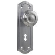 Kensington Knob Lock Set, Satin Chrome