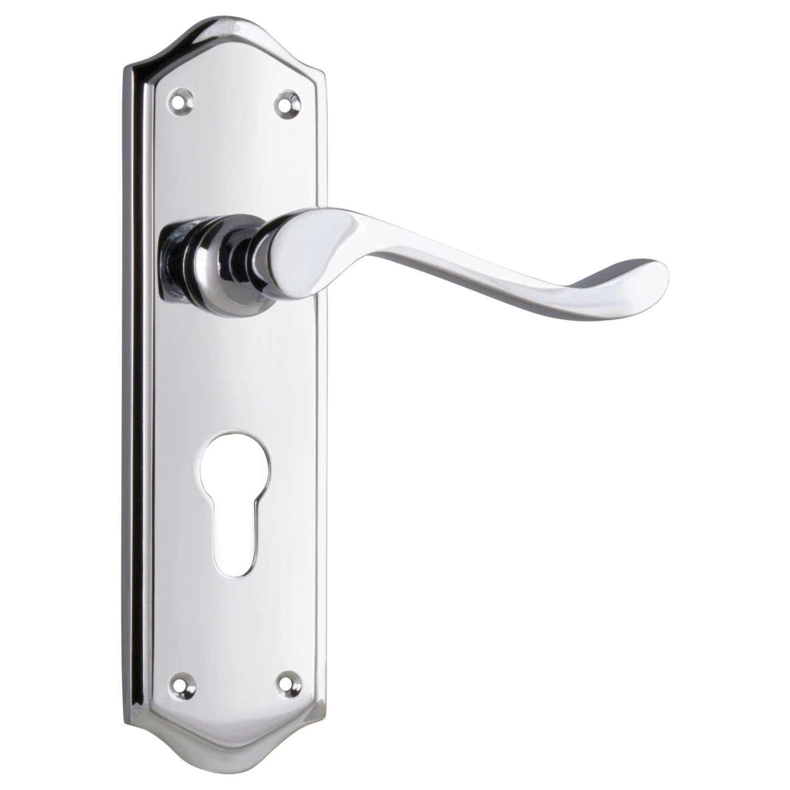 Henley Euro Lever Set, Chrome