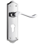 Henley Euro Lever Set, Chrome