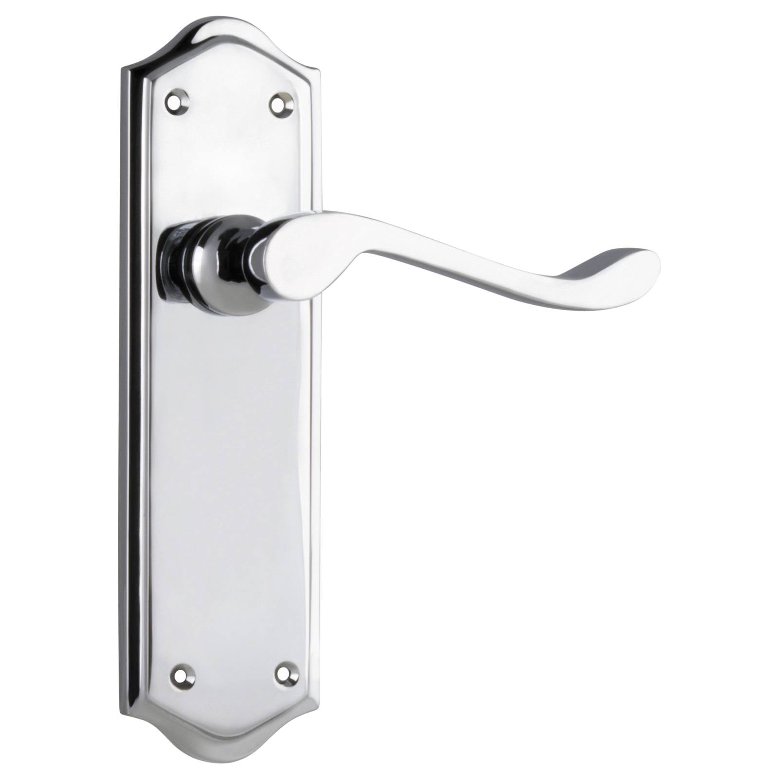 Henley Lever Latch Set, Chrome