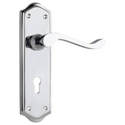 Henley Lever Lock Set, Chrome