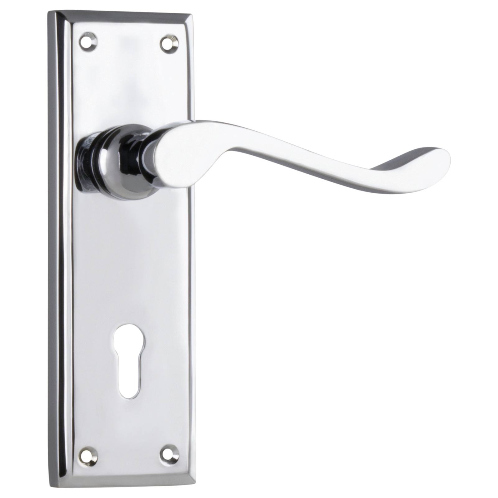 Camden Lever Lock Set, Chrome