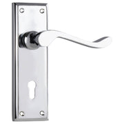 Camden Lever Lock Set, Chrome
