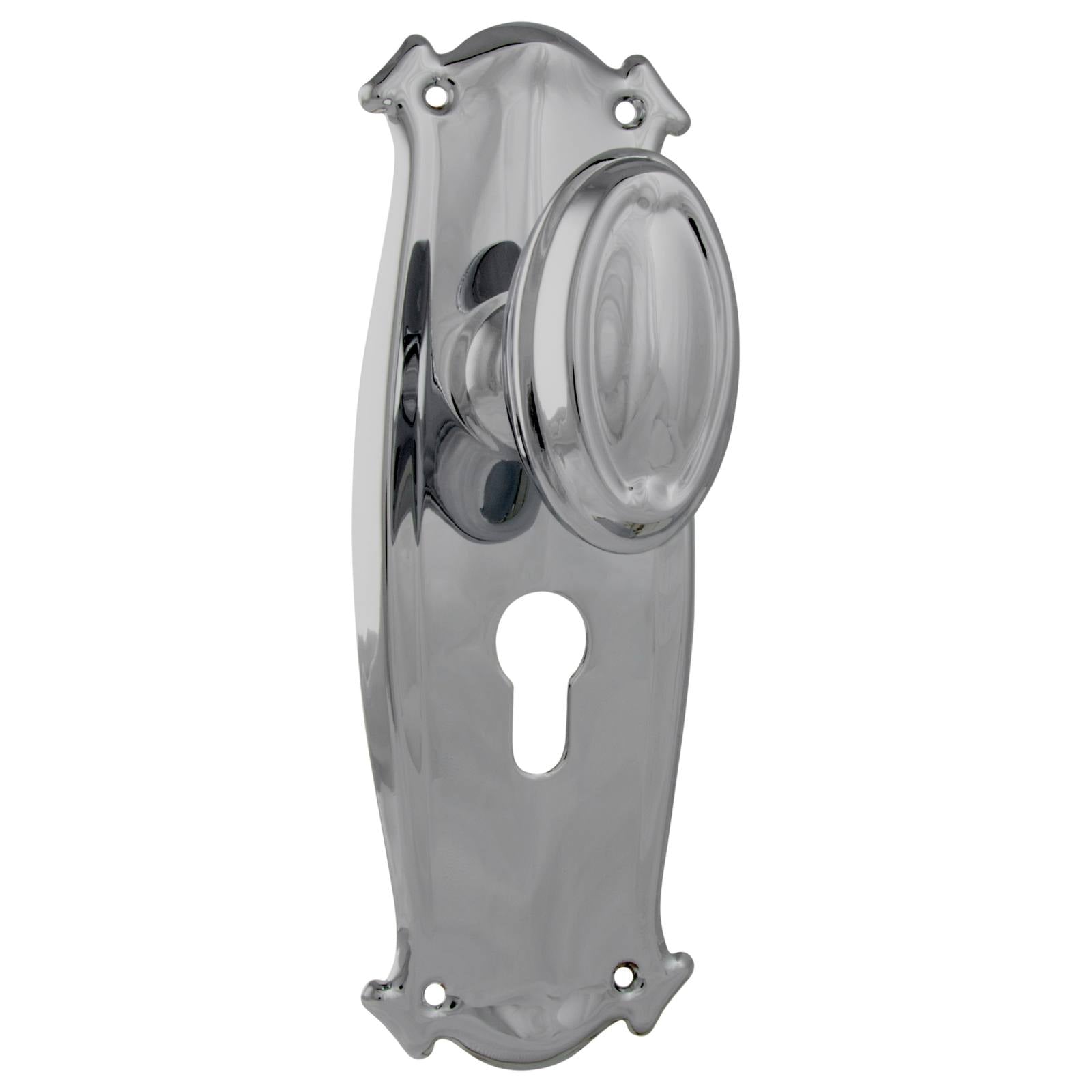 Bungalow Euro Knob Set, Chrome