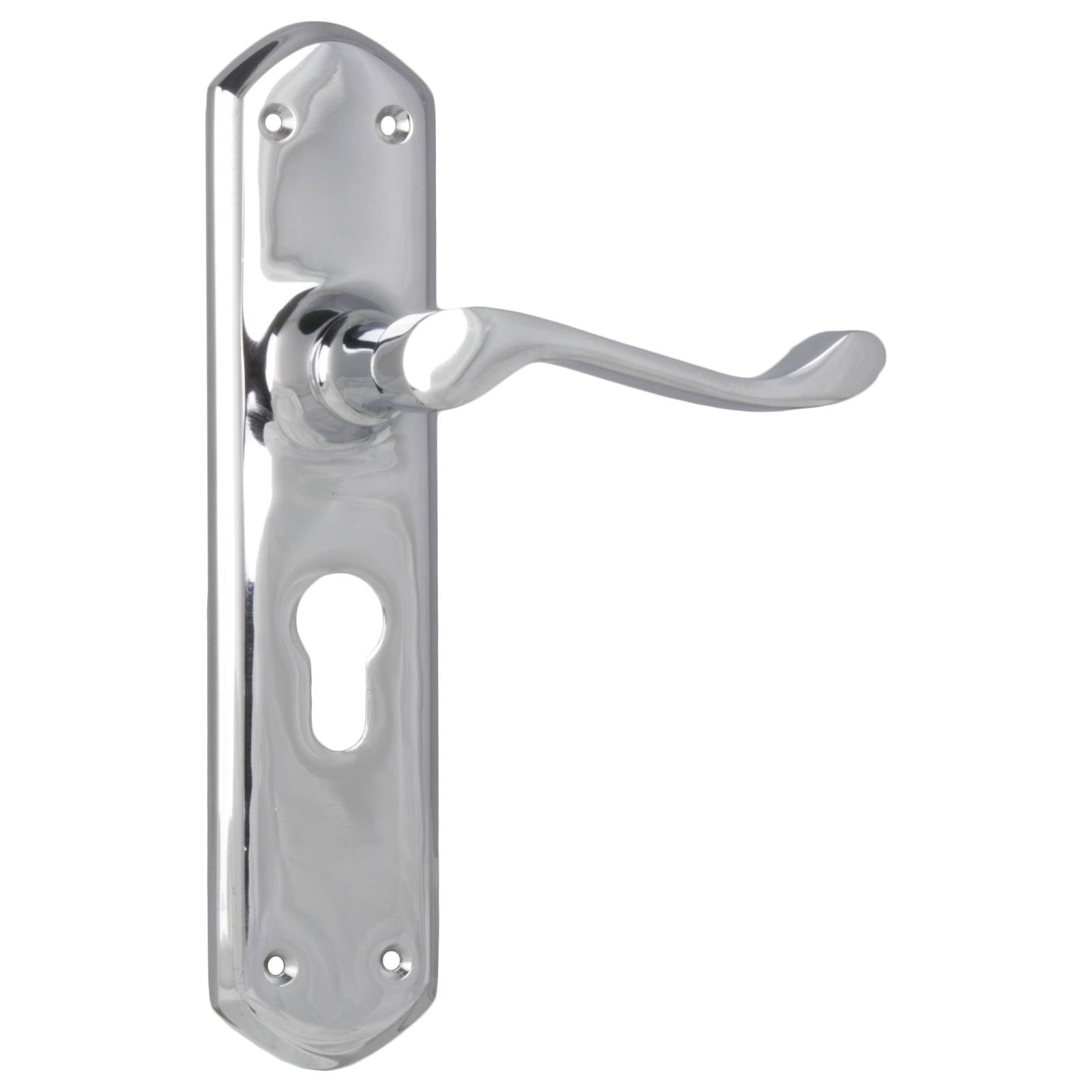 Windsor Euro Lever Set, Chrome