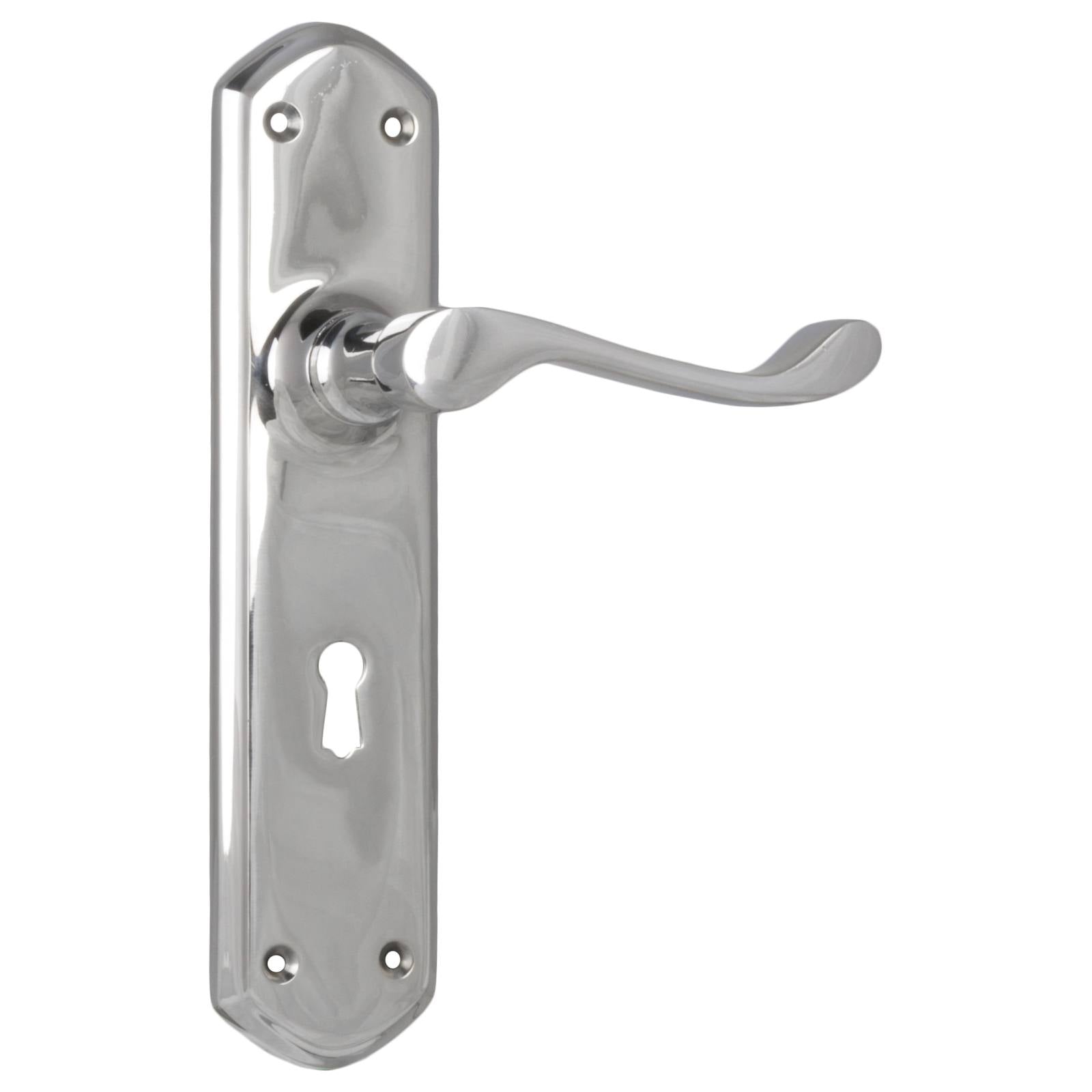 Windsor Lever Lock Set, Chrome