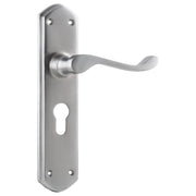 Windsor Euro Lever Set, Satin Chrome