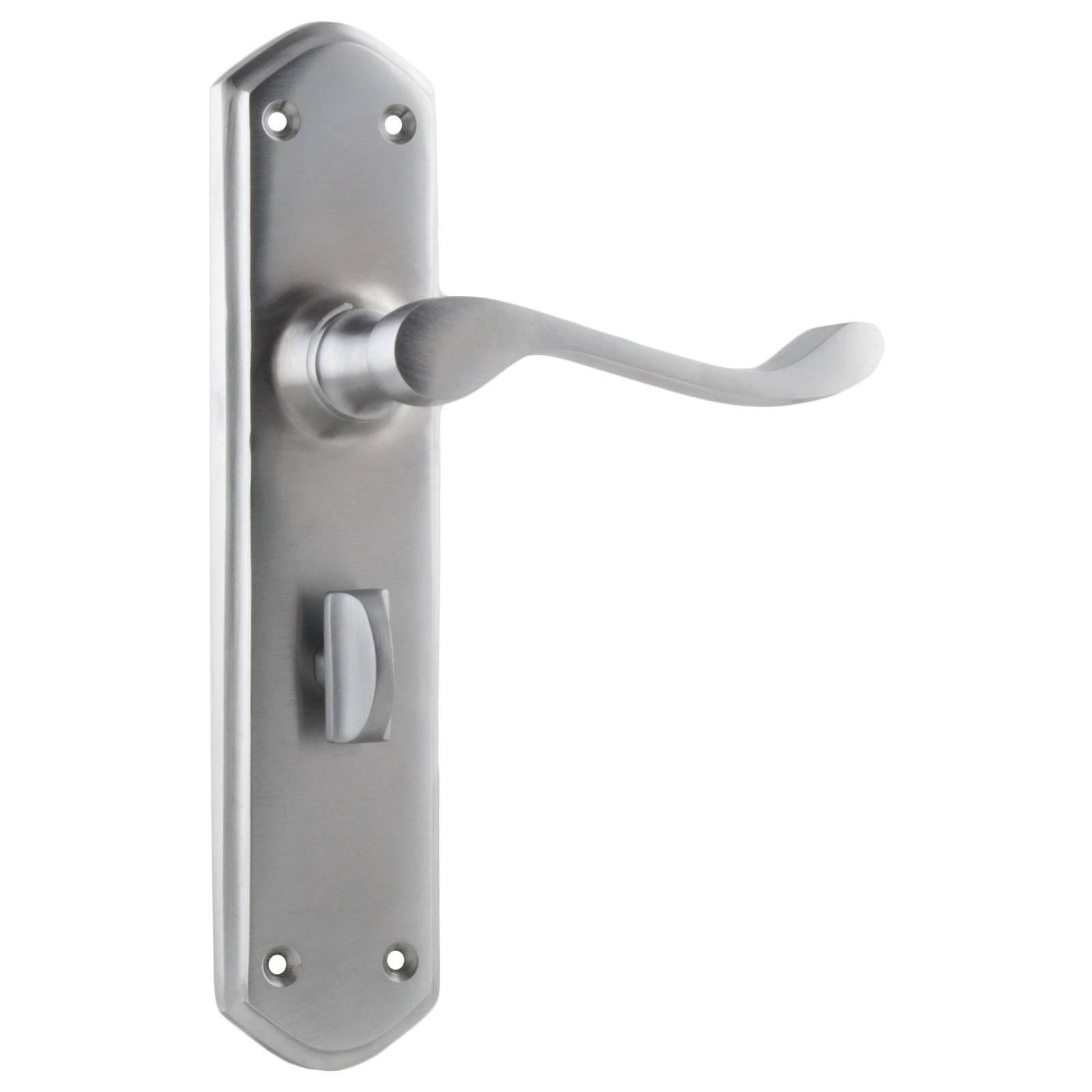 Windsor Privacy Lever Set, Satin Chrome
