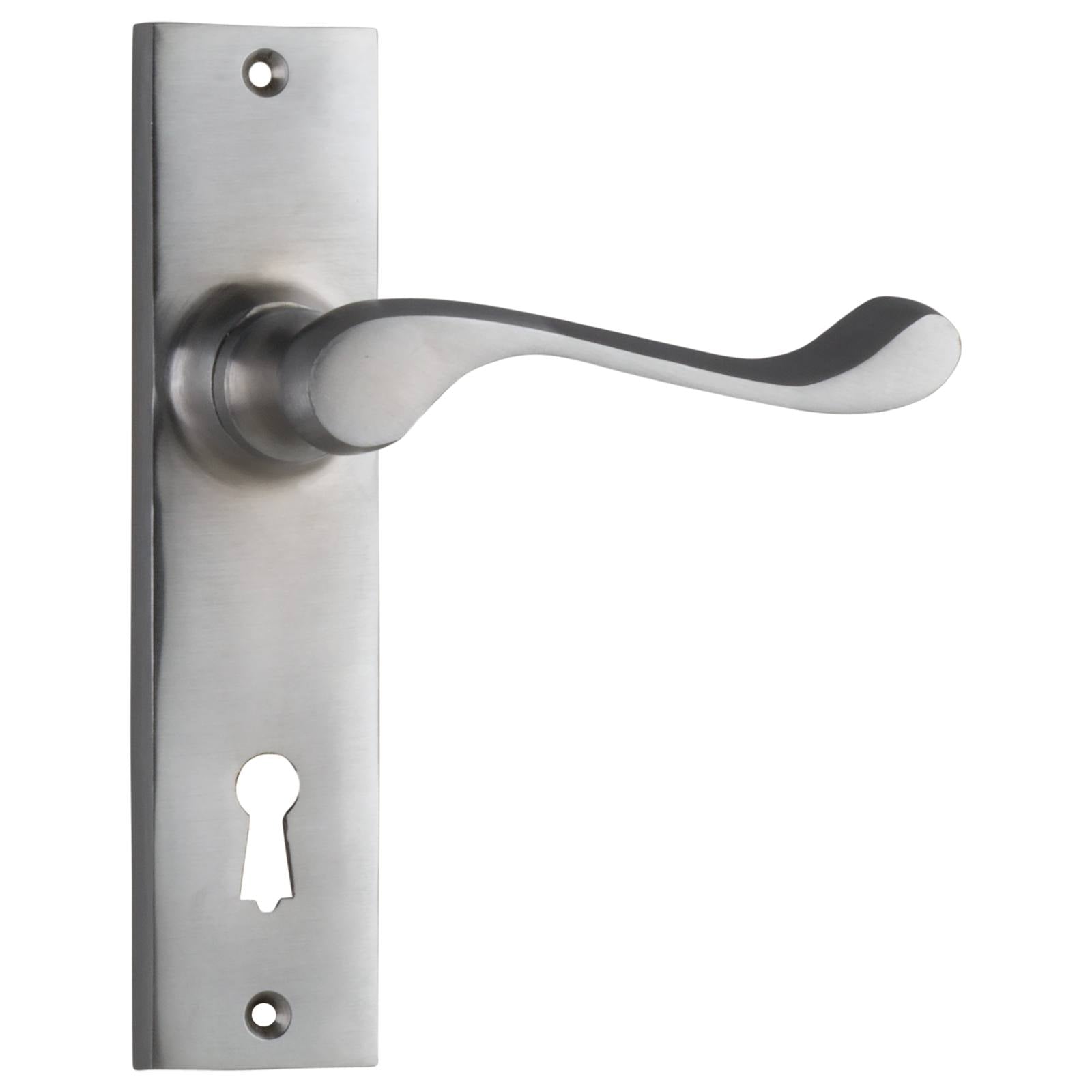 Fremantle Lever Lock Set, Satin Chrome