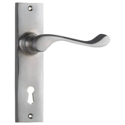 Fremantle Lever Lock Set, Satin Chrome