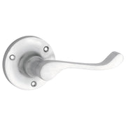 Victorian Lever on Rose Set, Satin Chrome