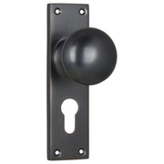 Victorian Euro Knob Set, Antique Copper