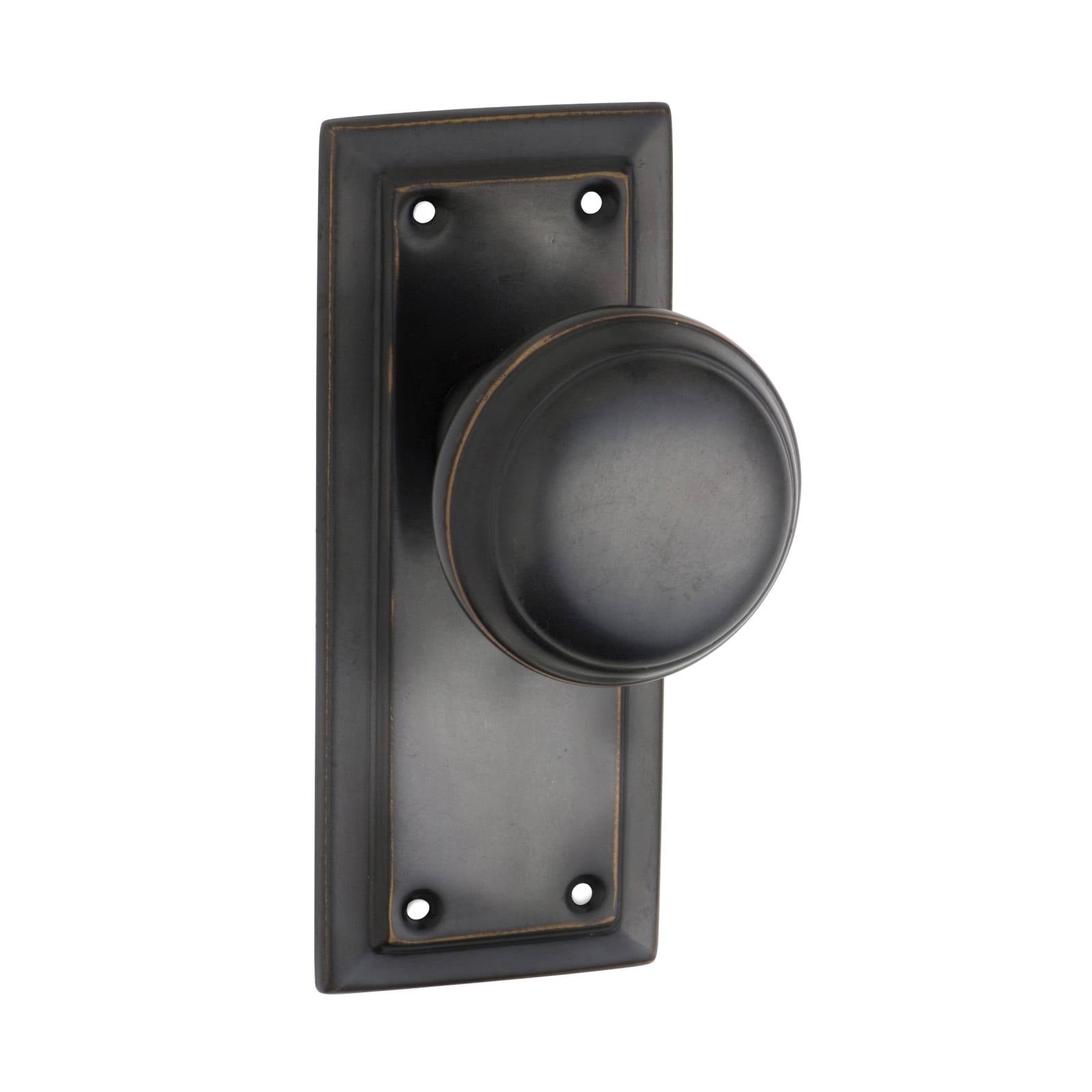 Small Richmond Knob Latch Set, Antique Copper